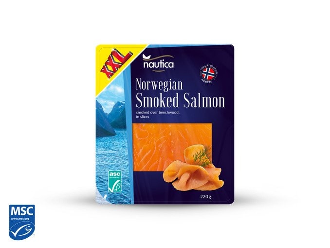 Nautica Dimljeni losos 500 g - Akcija u trgovini Lidl