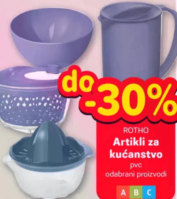 Rotho Artikli za kućanstvo Akcija u trgovini Plodine