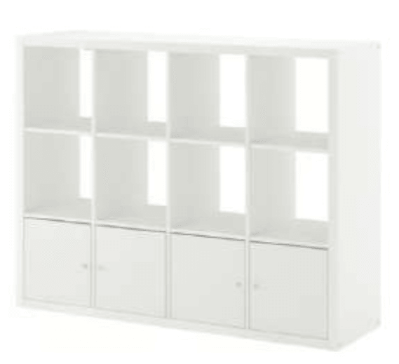 KALLAX Regal + 4 umetka IKEA - Akcija u trgovini Ikea