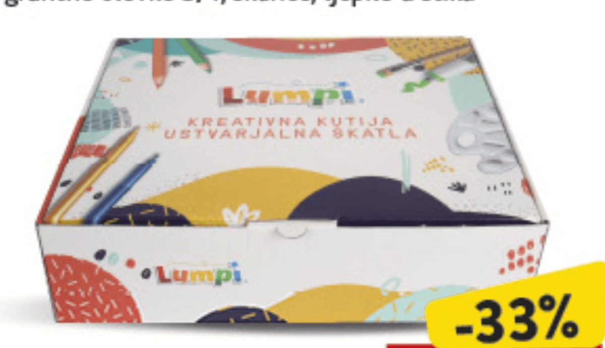 Lumpi kreativna kutija Akcija u trgovini Konzum