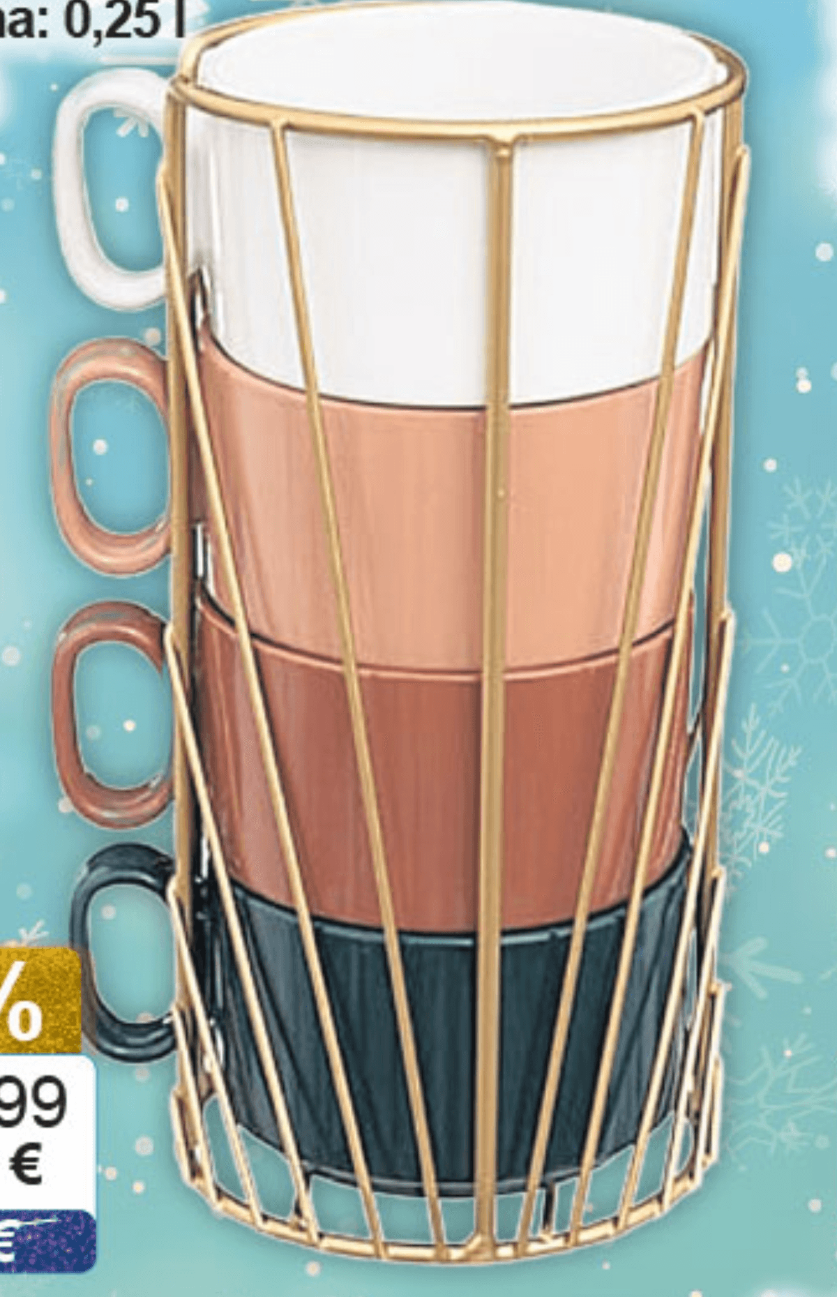 Set šalica na stalku 4kom/set - Akcija u trgovini KTC