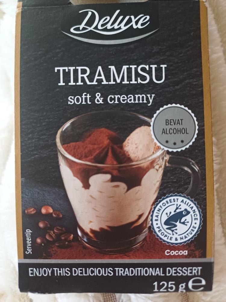 Tiramisu u staklenoj šalici 125 g Deluxe - Akcija u trgovini Lidl