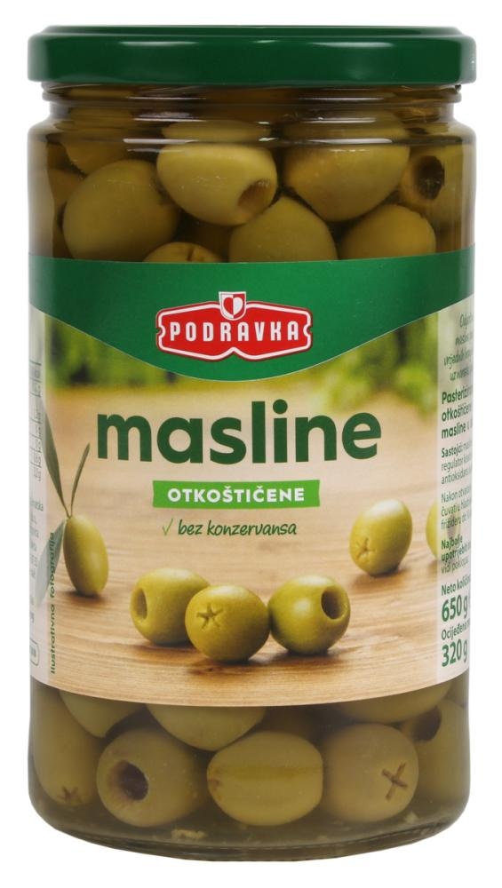 Masline Podravka 650 g - 700 g - Akcija u trgovini KTC