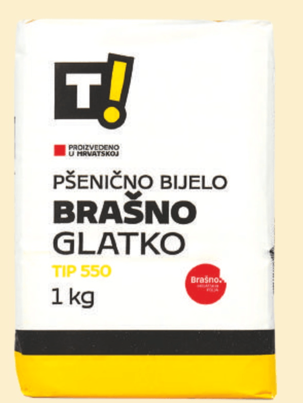 T! Brašno glatko 1 kg - Akcija u trgovini Tommy