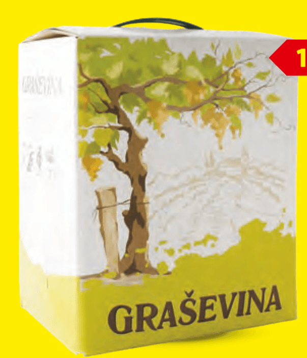 Graševina 5 l - Akcija u trgovini Lidl