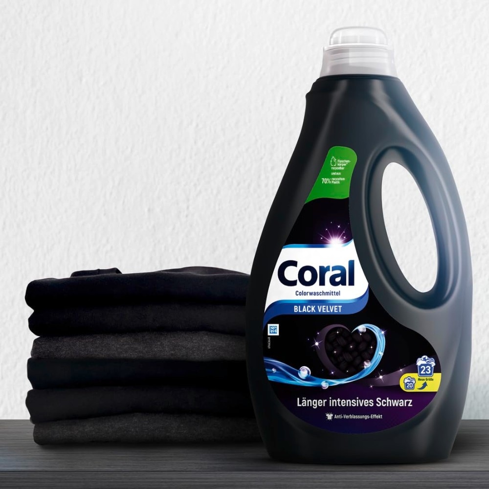 Coral Black Velvet tekuće sredstvo za pranje tamnog i crnog rublja 3 L - Akcija u trgovini Mueller