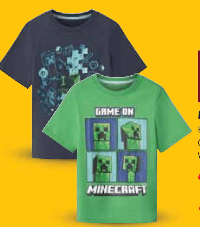 Minecraft majica za dječake - Akcija u trgovini Lidl