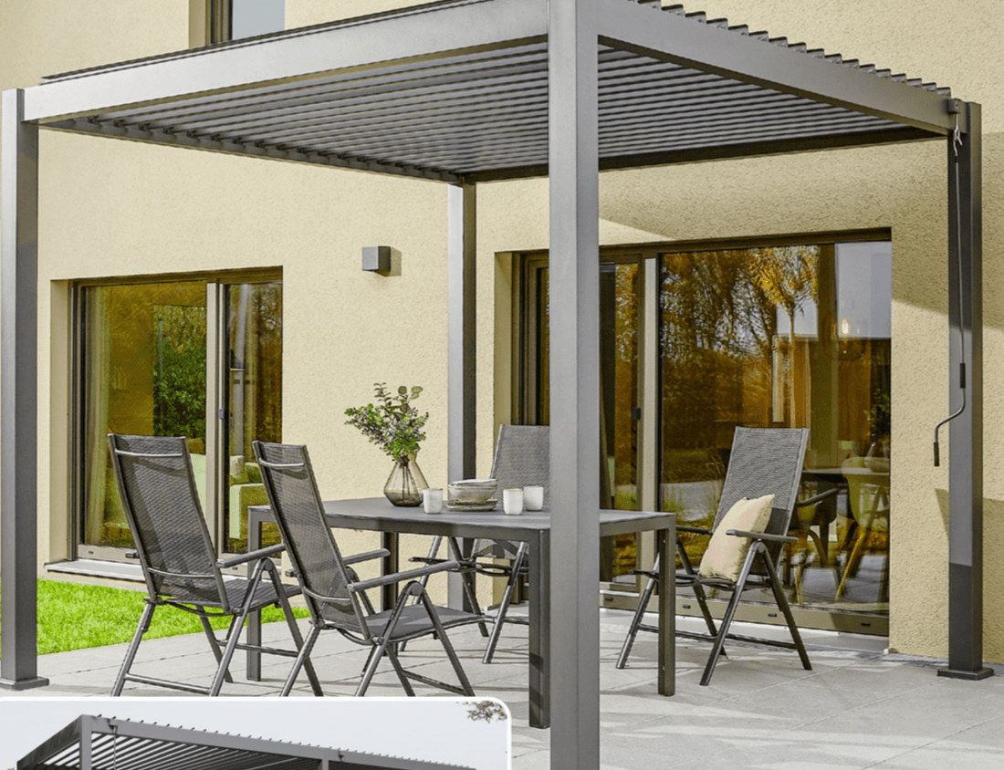 Paviljon 'Milos' š 386 x d 294 x v 235 cm - Akcija u trgovini Bauhaus