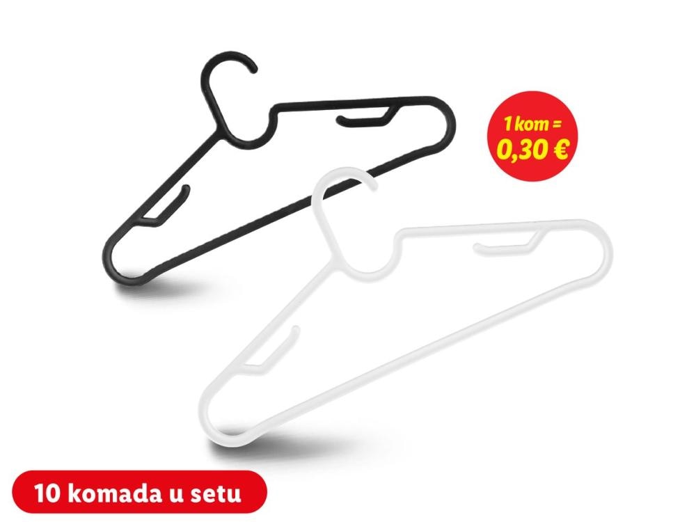 W5 Vješalice za odjeću 10 kom - Akcija u trgovini Kaufland
