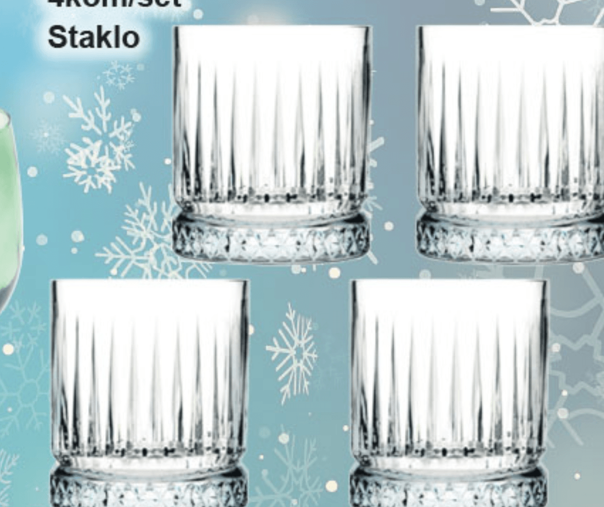 Set čaša za viski 4kom/set - Akcija u trgovini KTC