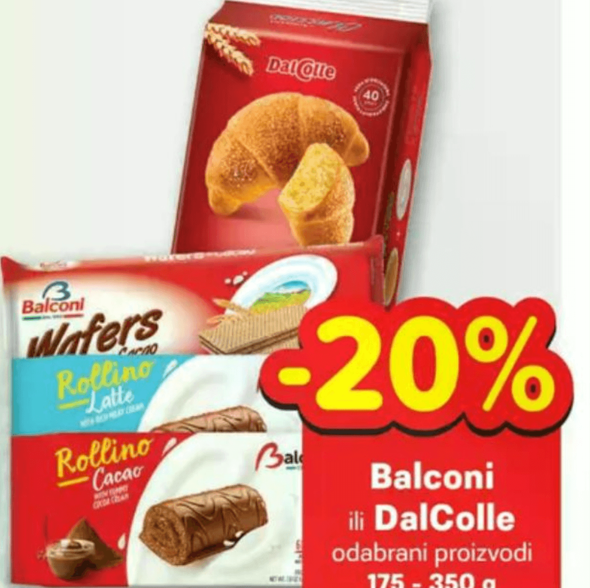 Balconi ili DalColle proizvodi 175 - 350 g - Akcija u trgovini Plodine