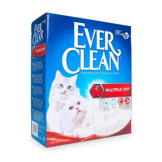 Ever Clean Multiple Cat grudajući mineralni pijesak 10l - Akcija u trgovini Pet Centar
