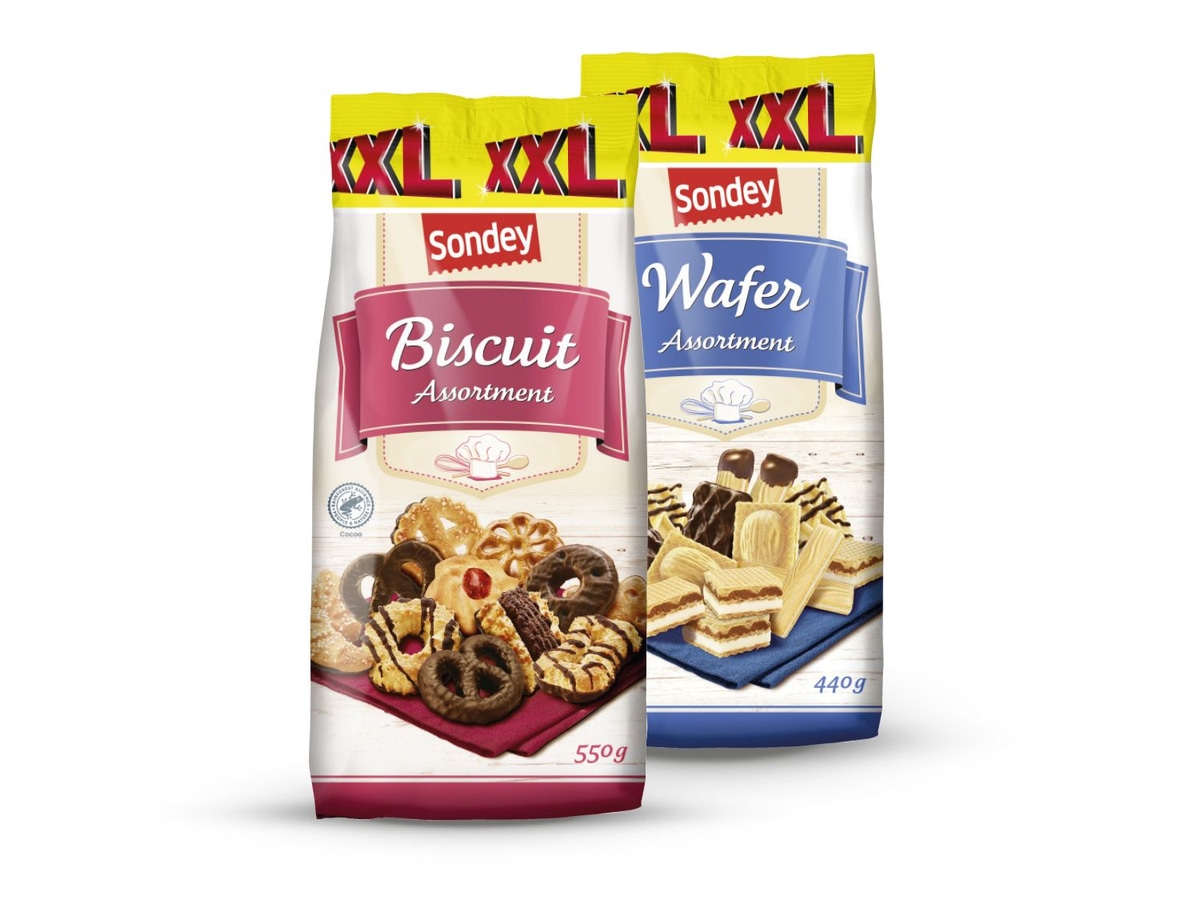 Sondey Mješavina keksa ili vafla 440 g ili 550 g - Akcija u trgovini Lidl