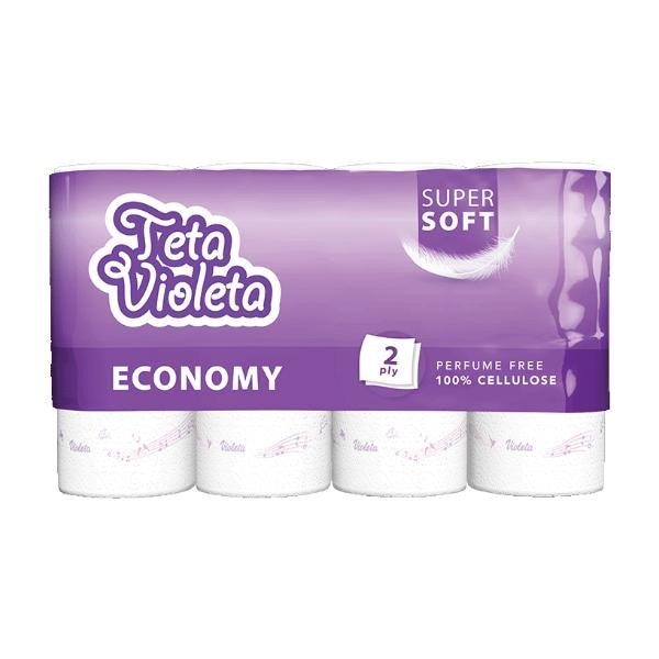 Teta Violeta Ručnici Economy dvoslojni 4 role Akcija u trgovini Vrutak