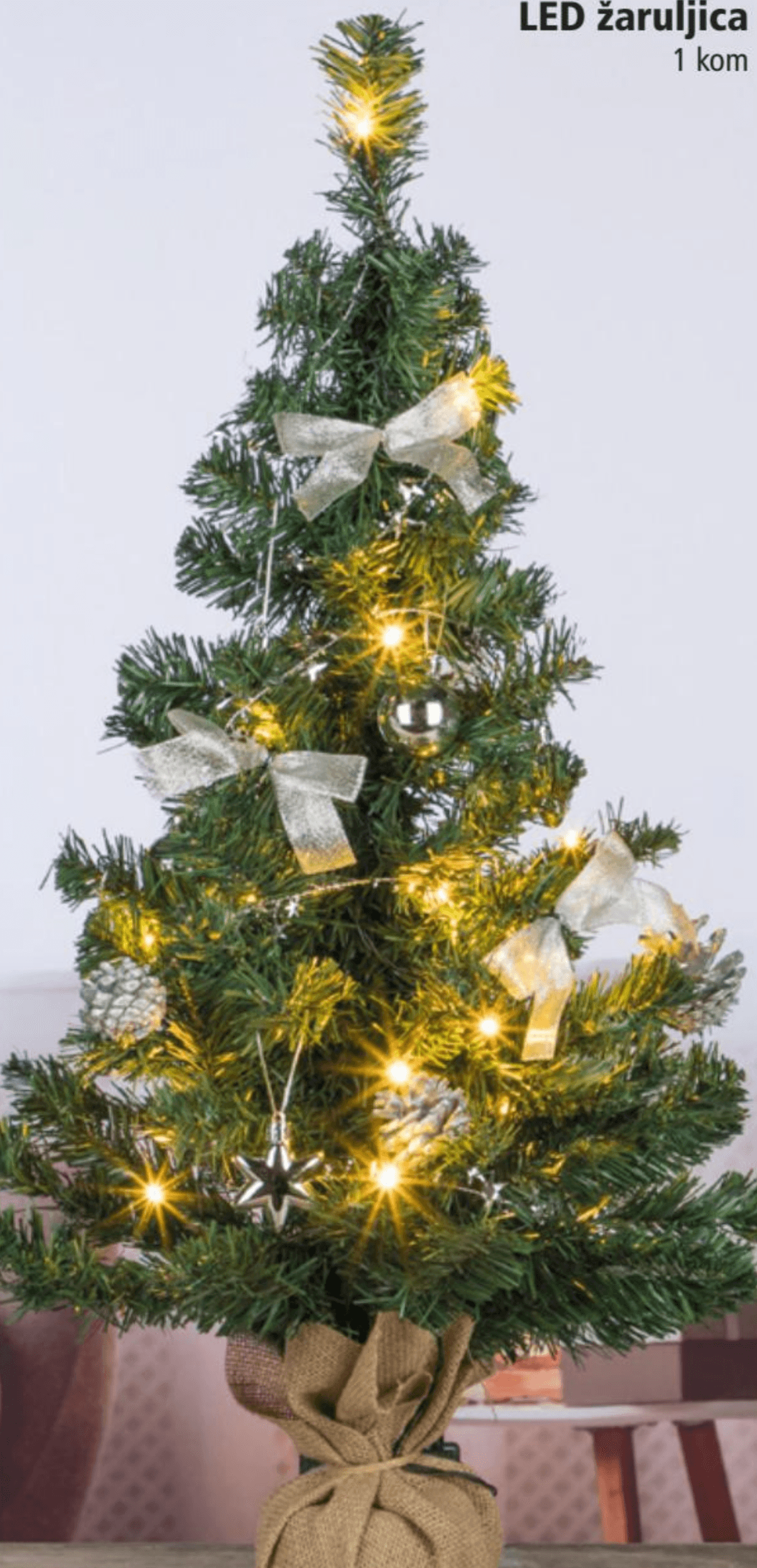 Božićno drvo s 20 LED žaruljica 1 kom - Akcija u trgovini Interspar