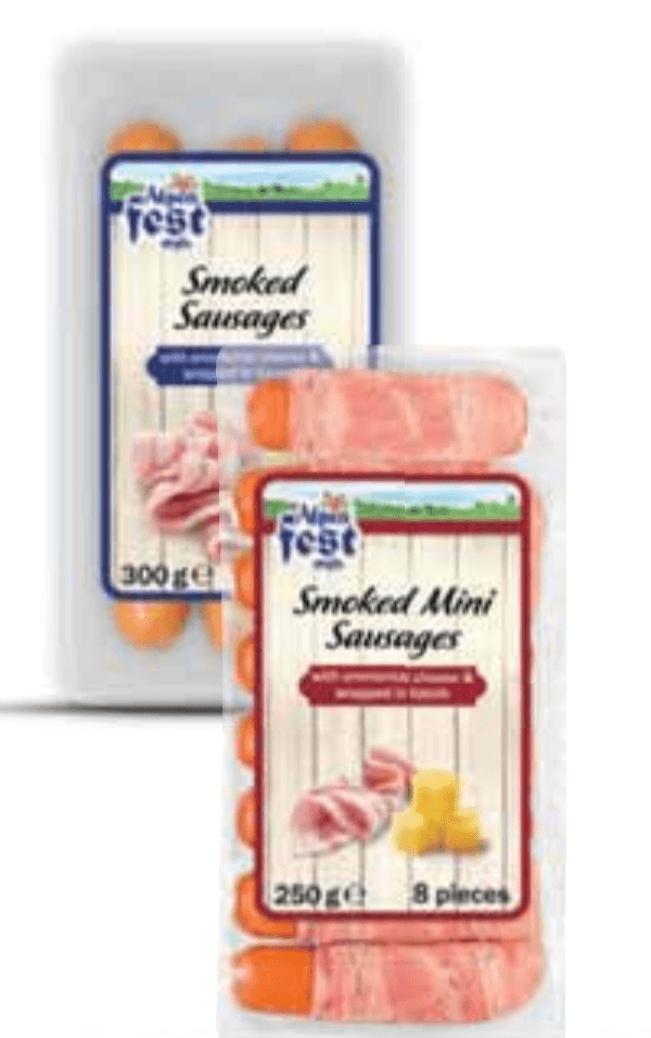 ALPENFEST Dimljene kobasice 250 g ili 300 g - Akcija u trgovini Lidl