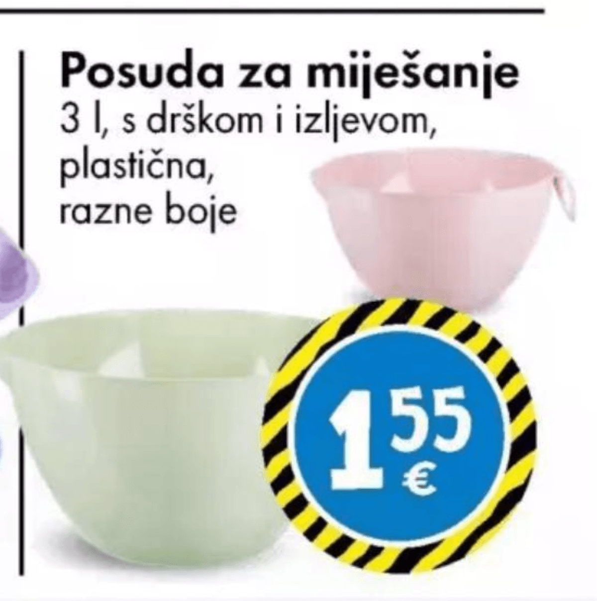 Posuda za miješanje 3 l - Akcija u trgovini Tedi