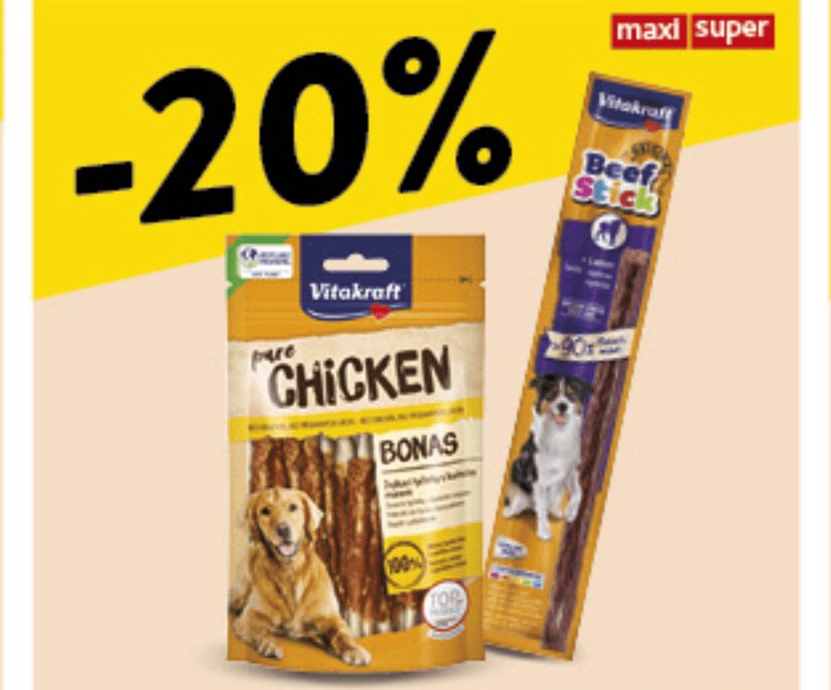 Odabrane Vitakraft poslastice za pse - Akcija u trgovini Konzum