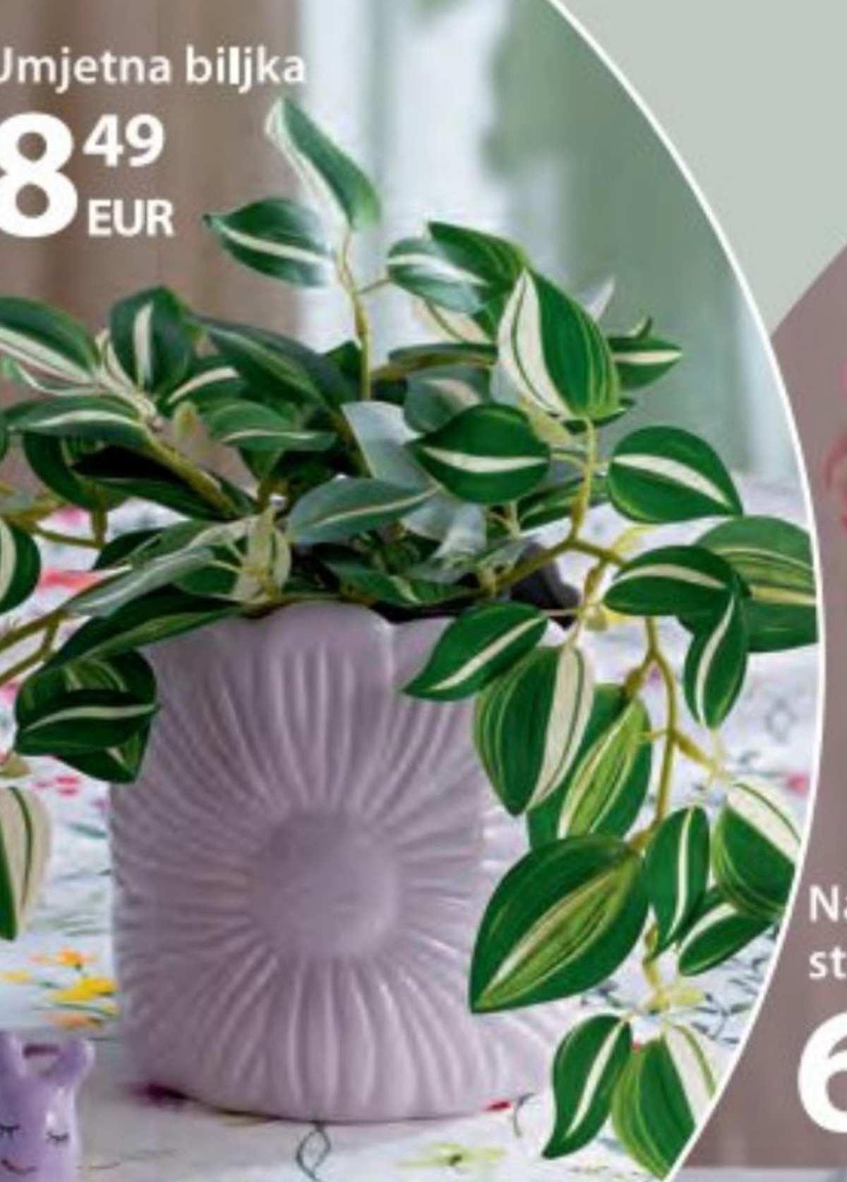 Umjetna biljka - Akcija u trgovini NKD