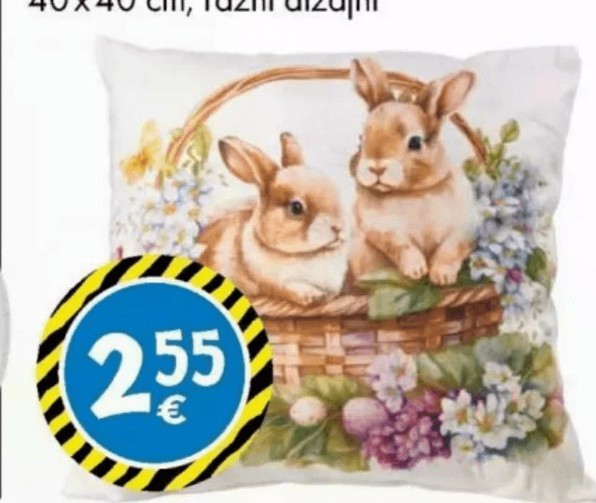 Ukrasni jastuci - Akcija u trgovini Tedi