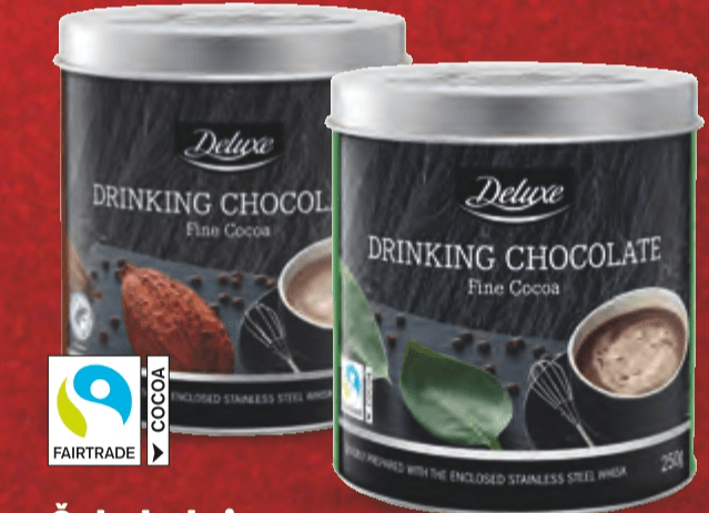Čokoladni napitak u prahu 250 g Deluxe - Akcija u trgovini Lidl