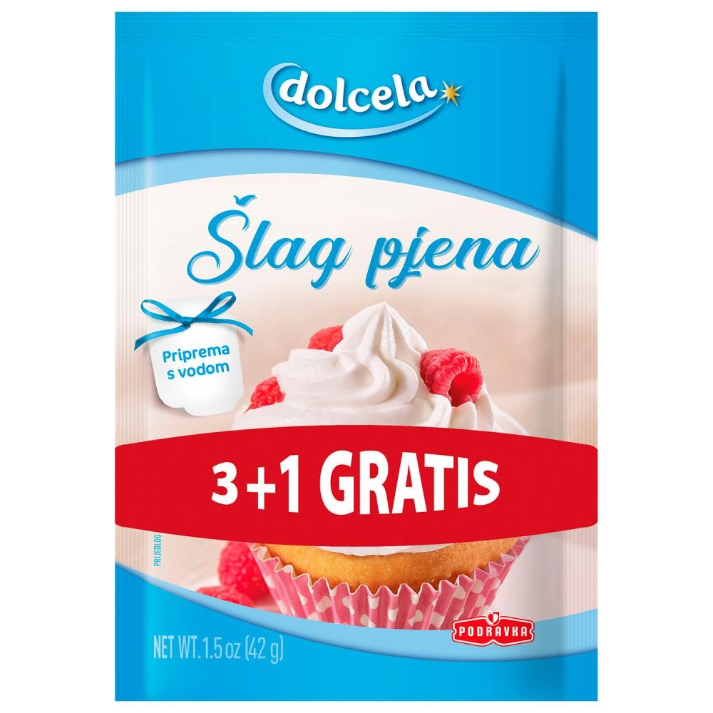 Dolcela Šlag Pjena 3+1, 4 x 36 g - Akcija u trgovini Studenac