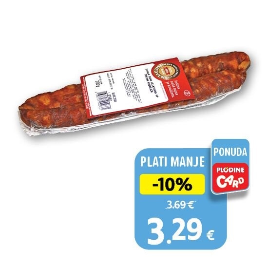 Domaća suha češnjovka 200g Akcija u trgovini Vrutak