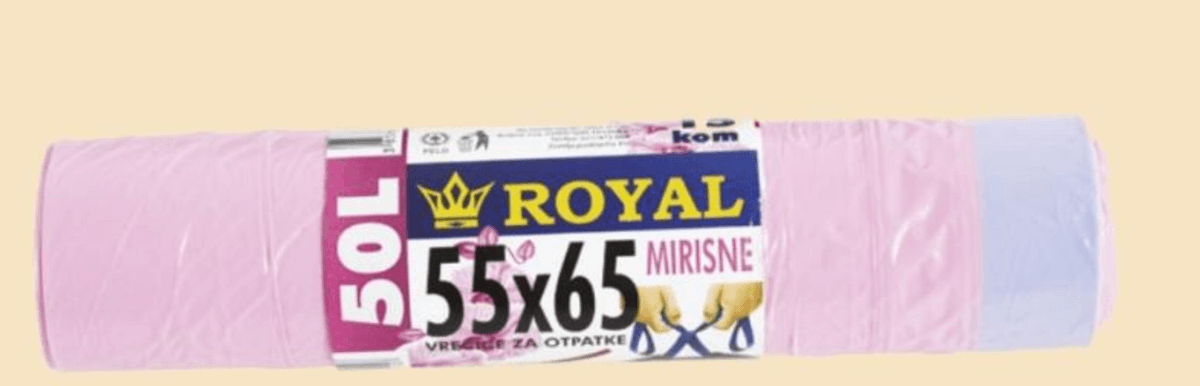 Vreće za smeće Royal 50 l, 15/1, 55x65 cm - Akcija u trgovini Boso