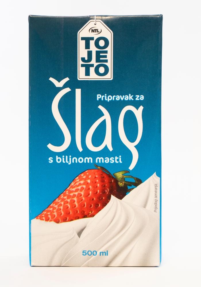 Pripravak za šlag s biljnom masti 500 ml ToJeTo - Akcija u trgovini NTL