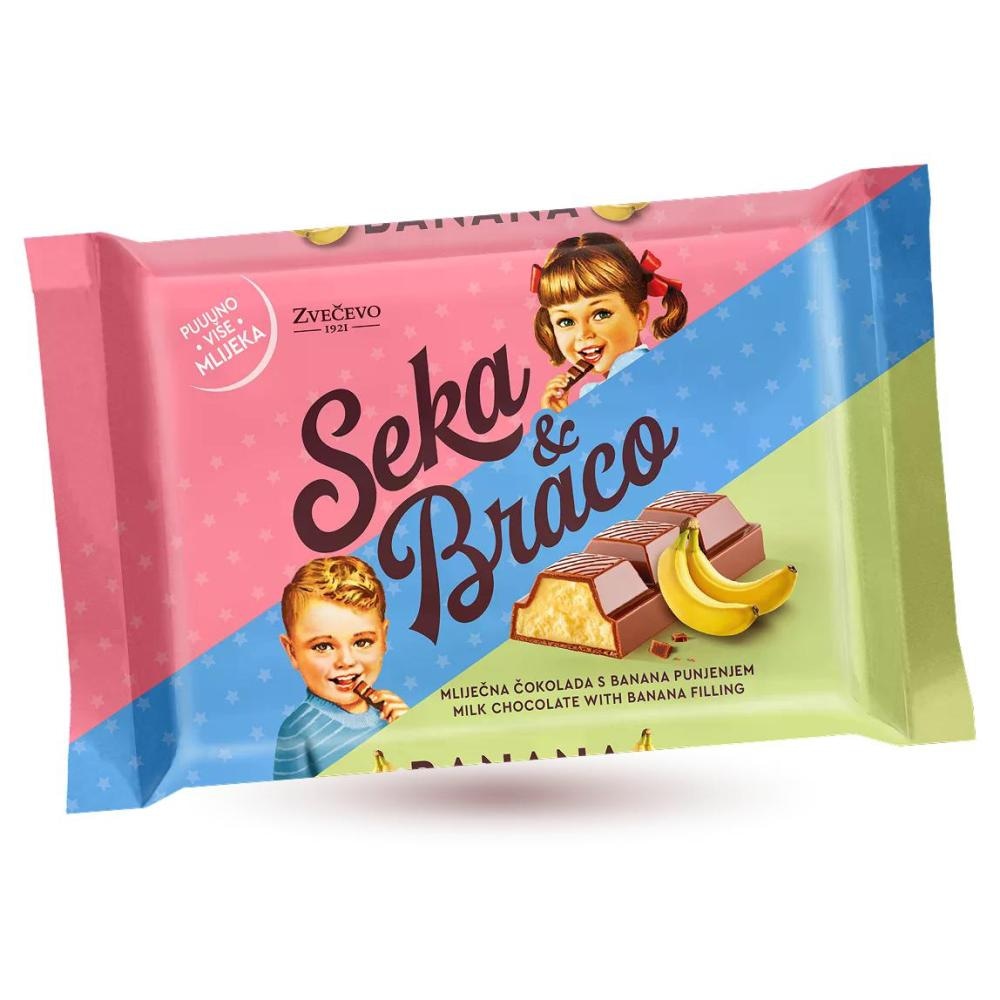 Seka i Braco mlijeko, banana 100 g - Akcija u trgovini Bakmaz