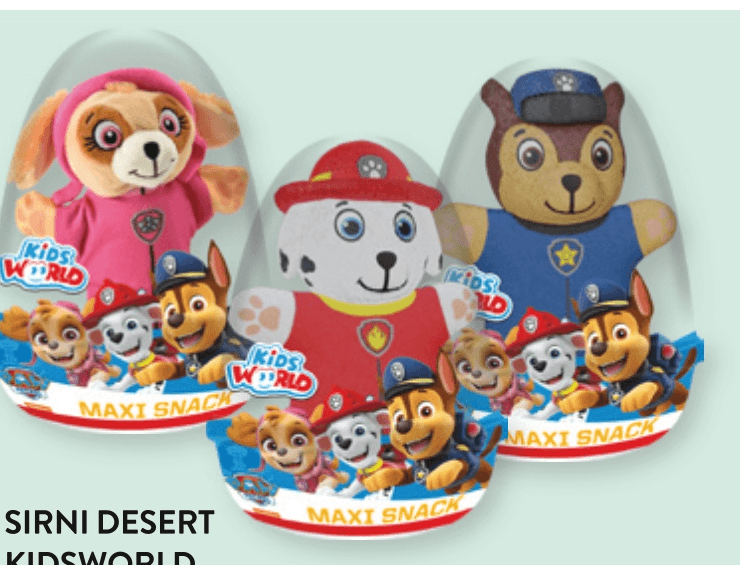 Sirni desert KidsWorld 160 g - Akcija u trgovini Spar