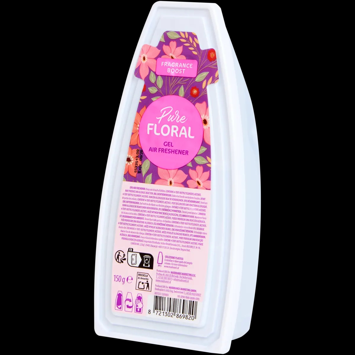 Osvježivač zraka u gelu 150 grama Pure Floral - Akcija u trgovini Action