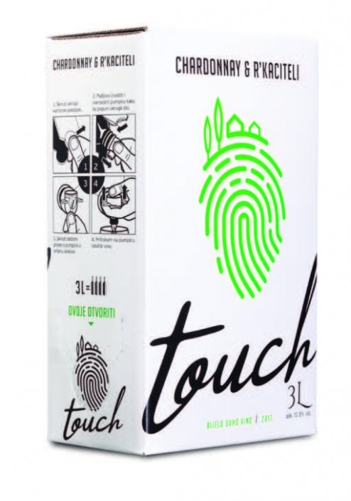 Chardonay & R'Kaciteli ili Merlot, Touch Vino 3 L - Akcija u trgovini Tommy