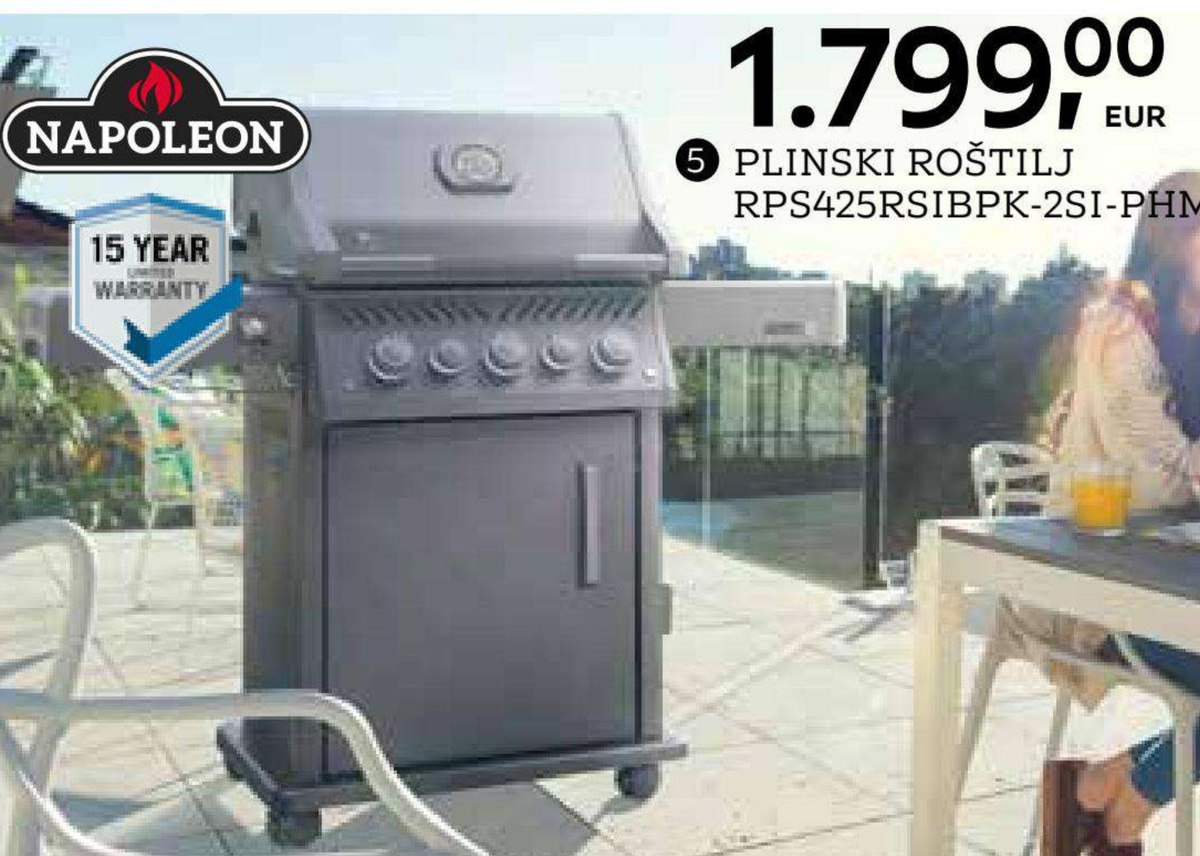 Napoleon Plinski roštilj RPS425RSIBPK-2SI-PHM - Akcija u trgovini Lesnina