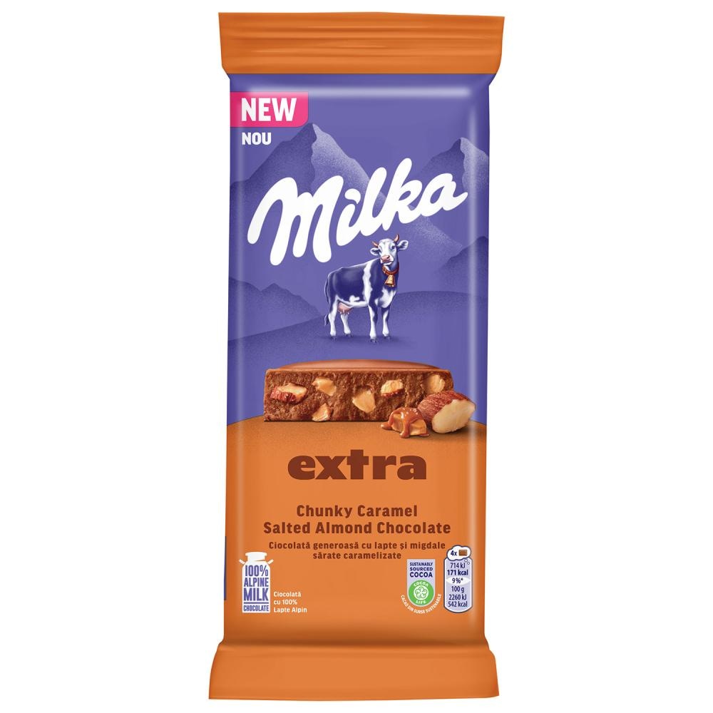 Milka Extra Chunky Caramel Salted Almond 190g - Akcija u trgovini Žabac