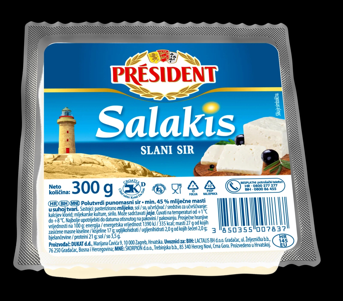 Dukat President Salakis 250 g - Akcija u trgovini Trgovina Krk