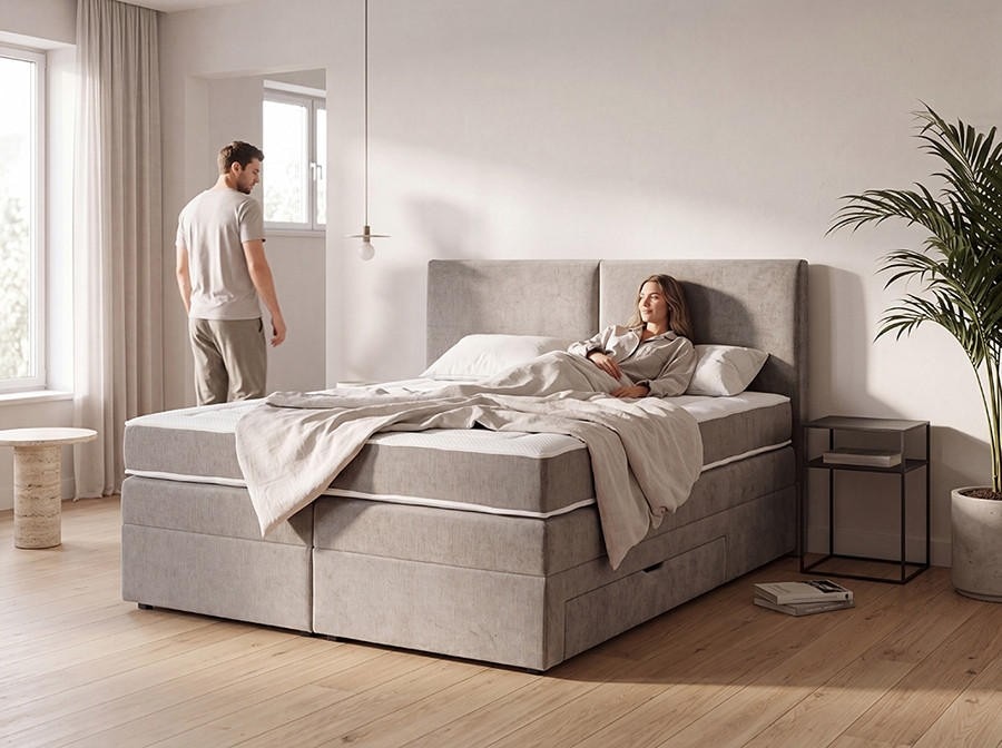 HOM'IN boxspring krevet Toledo 160x200 cm Akcija u trgovini Lesnina
