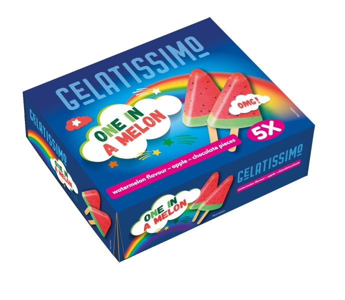 Gelatissimo Sladoled one in a melon 5x70ml - Akcija u trgovini Konzum
