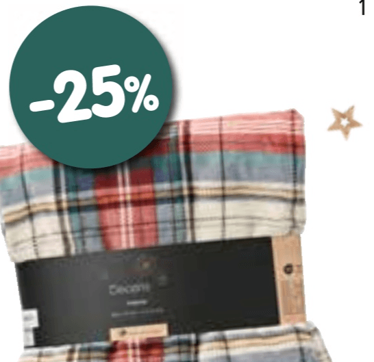 Deka karirana 1 kom - Akcija u trgovini Interspar