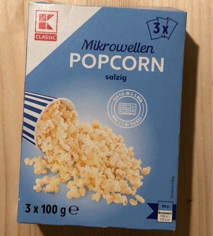 Mikrowellen Popcorn salzig 3 x 100 g Classic - Akcija u trgovini Kaufland