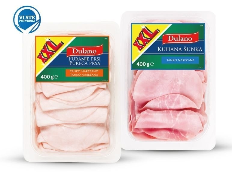 Dulano Šunka, dimljena šunka, pureća ili pileća prsa 125 g - Akcija u trgovini Lidl