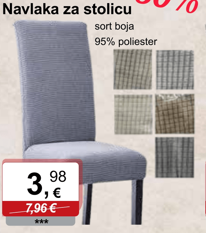 Navlaka za stolicu - Akcija u trgovini KTC