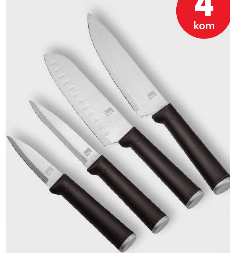 Noževi 4 kom - Akcija u trgovini Kaufland