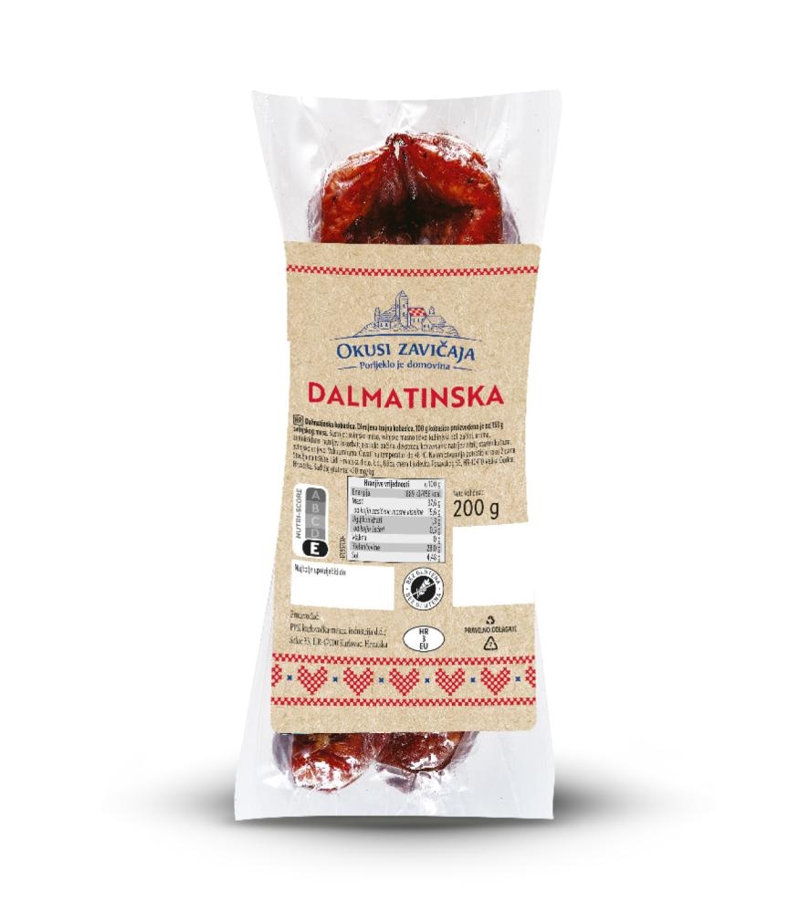 Dalmatinska kobasica ili češnjovka 200 g Okusi zavičaja - Akcija u trgovini Lidl