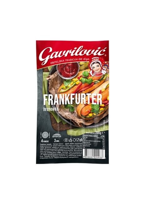 Frankfurter hrenovke ili Safalada kobasica 200 - 300 g Gavrilović Akcija u trgovini Plodine