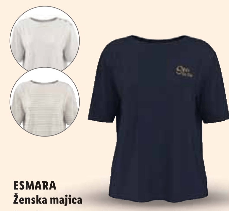 ESMARA Ženska majica - Akcija u trgovini Lidl