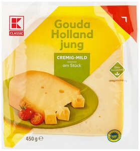 K-Classic Gouda Holland mladi sir 450 g Akcija u trgovini Kaufland