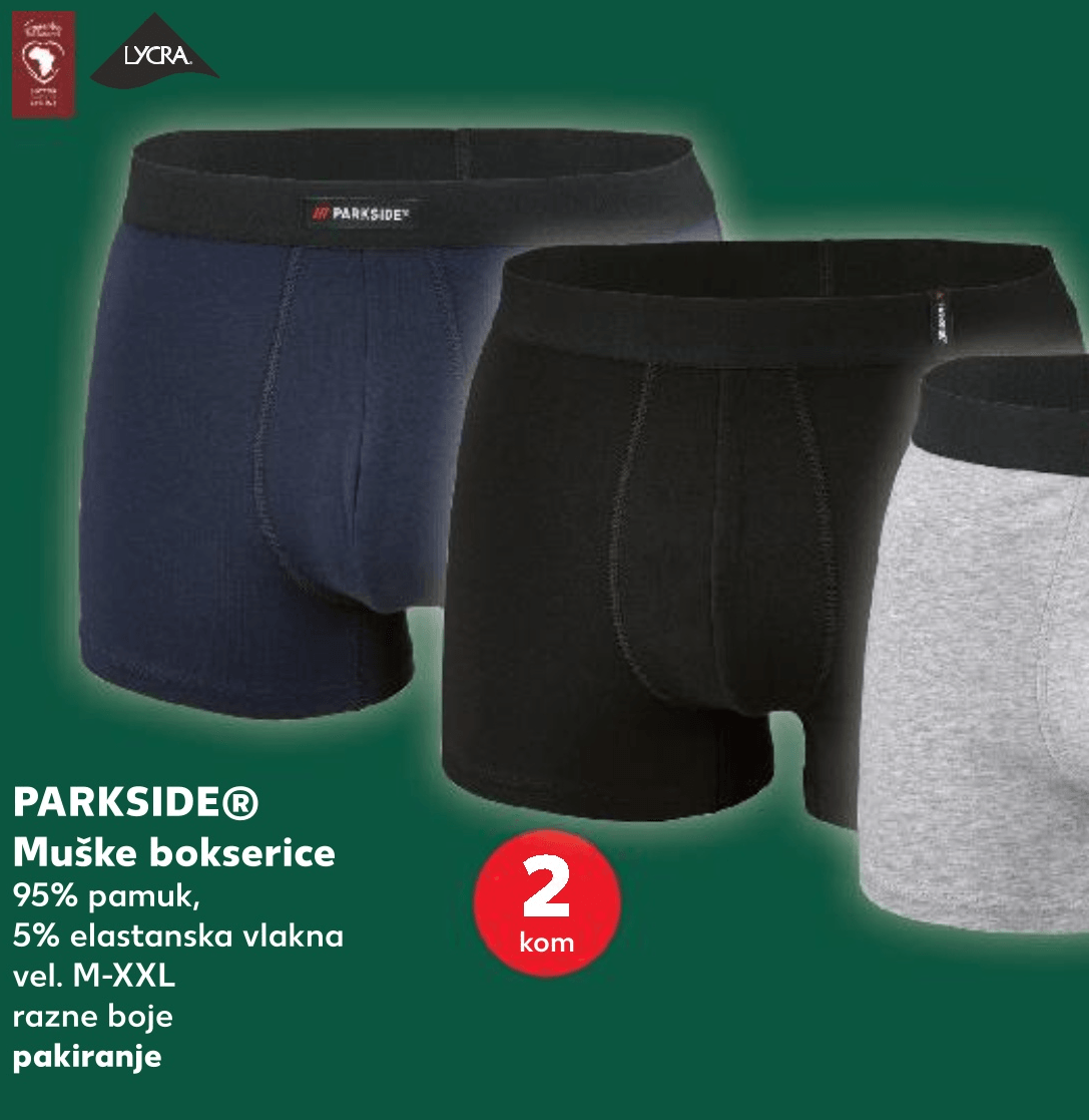 PARKSIDE® Muške bokserice 2 kom - Akcija u trgovini Kaufland