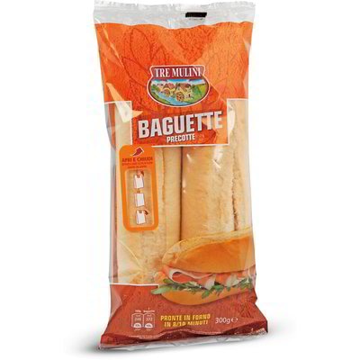 Tre Mulini Baguette djelomično pečen 300 g - Akcija u trgovini Eurospin