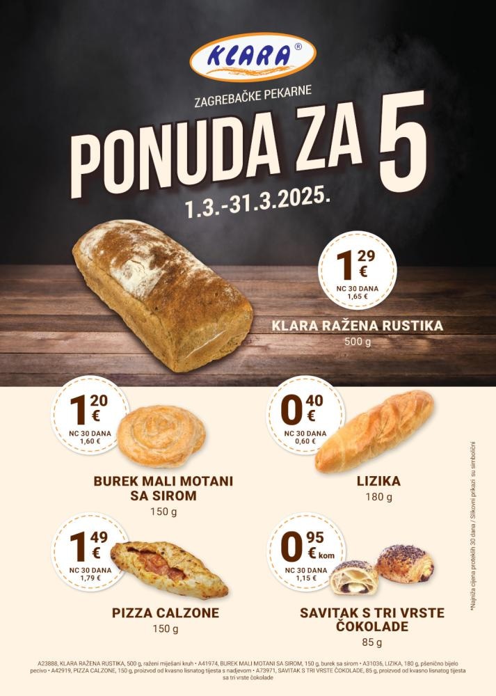 Pizza calzone Klara 150 g - Akcija u trgovini KTC